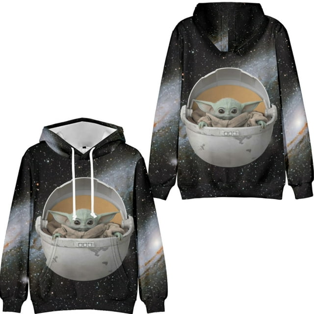 Baby Yoda 3D Printed Hoodie Sweatshirts Boys Girls Fashion Casual Cute