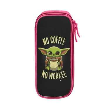 Baby Yoda -6 Unisex Pencil-Box, Multi Function Pencil Case / Stationery Bag / Cosmetic Bag/ Pen Bag Pink