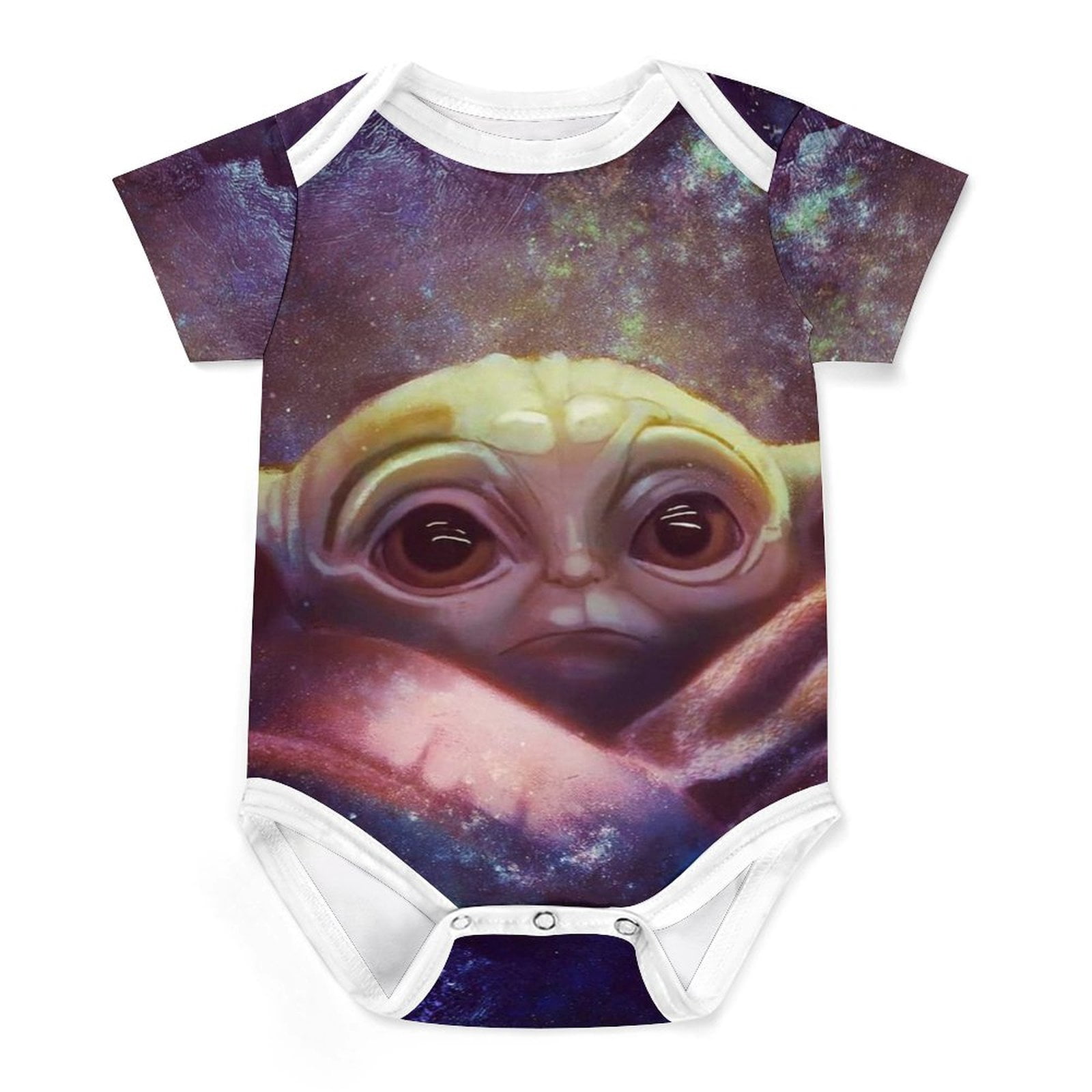 Baby Yoda Baby Boy Girl Short Sleeve Romper Clothes Bodysuit Baby ...