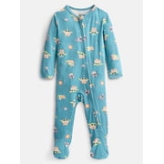 Star Wars The Mandalorian Baby Boys Grogu Baby Yoda Sleep & Play Footed Pajamas, One Piece, Sizes NB-6-9 Months