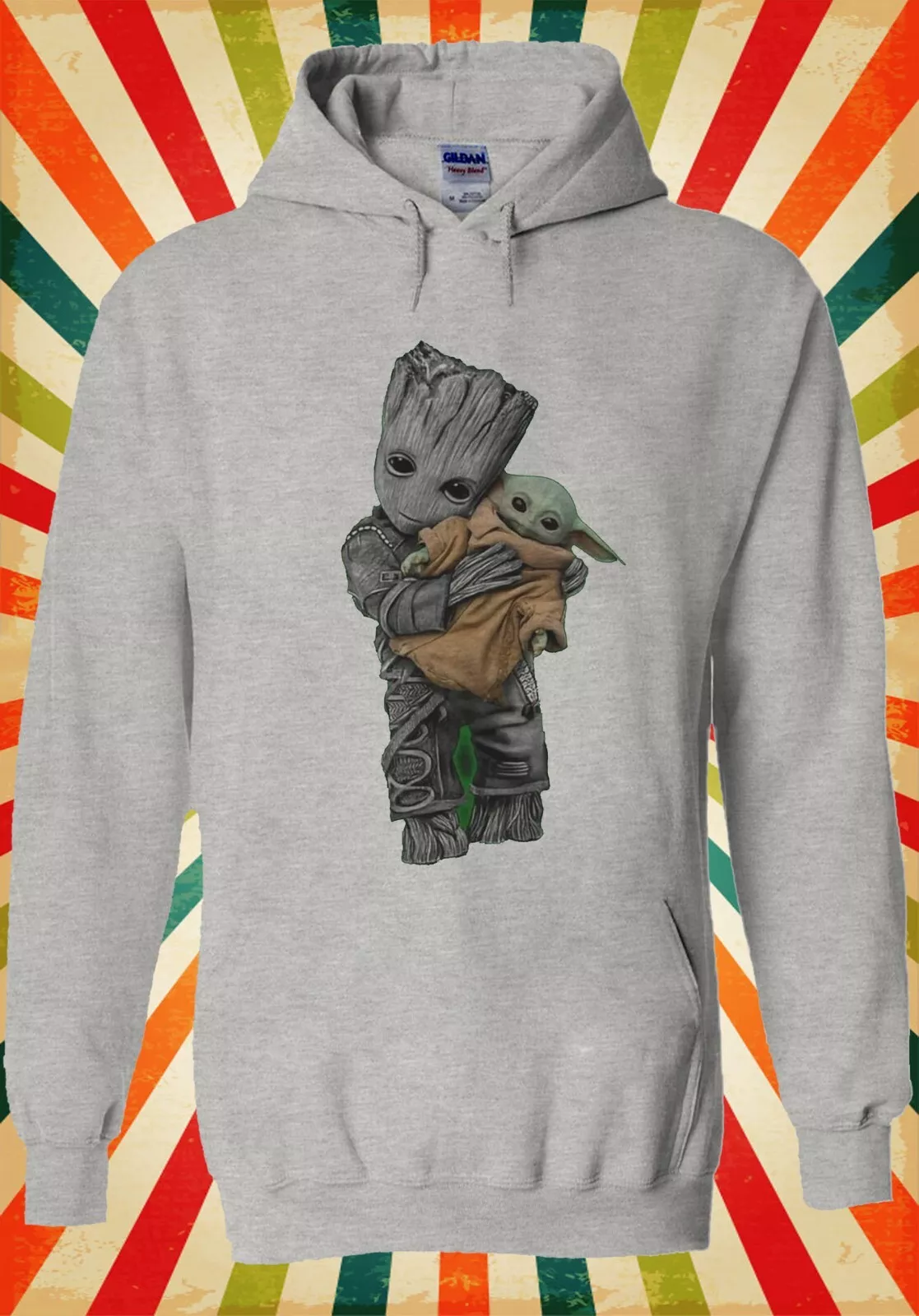 Baby Yoda Baby Groot Cute Star Cool Men Women Unisex Top Hoodie