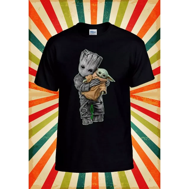 Baby Yoda Baby Groot T shirt Cute Men Women Unisex Baseball T Shirt Top