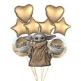 thumbnail image 1 of Baby Yoda Balloons Birthday Decorations - The Child Mandalorian. Baby Yoda Party Decorations, Star Wars Party Supplies Set of 9, 1 of 2