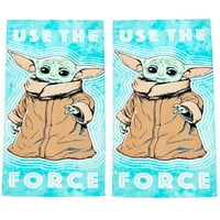 2-Pack Baby Yoda Beach Towel Grogu, Star Wars Deals