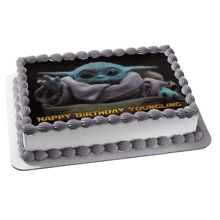 Baby Yoda Birthday Cake Topper, by A Birthday Place