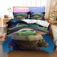 thumbnail image 1 of Baby Yoda Cartoon Anime 2 Piece/3 Piece Bedding Sets Comforters Sets & Pillowcases Set for Boys Girls Mens Womens Breathable Durable Microfiber Super Soft Ultra-Soft Fashion Funny, 1 of 10