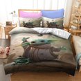 thumbnail image 1 of Baby Yoda Cartoon Anime 2 Piece/3 Piece Bedding Sets Comforters Sets & Pillowcases Set for Boys Girls Mens Womens Breathable Durable Microfiber Super Soft Ultra-Soft Fashion Funny, 1 of 10
