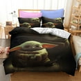 thumbnail image 1 of Baby Yoda Cartoon Anime 2 Piece/3 Piece Bedding Sets Comforters Sets & Pillowcases Set for Boys Girls Mens Womens Breathable Durable Microfiber Super Soft Ultra-Soft Fashion Funny, 1 of 10