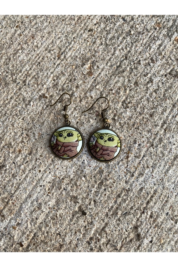 Baby Yoda Dangle Earrings