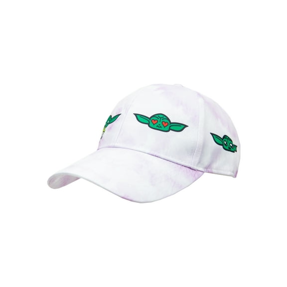Baby Yoda Girls Licensed Baseball Hat Tie-Dye with Yoda Icons