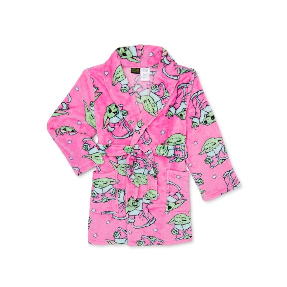 Baby Yoda Girls Print Robe, Sizes 4-12