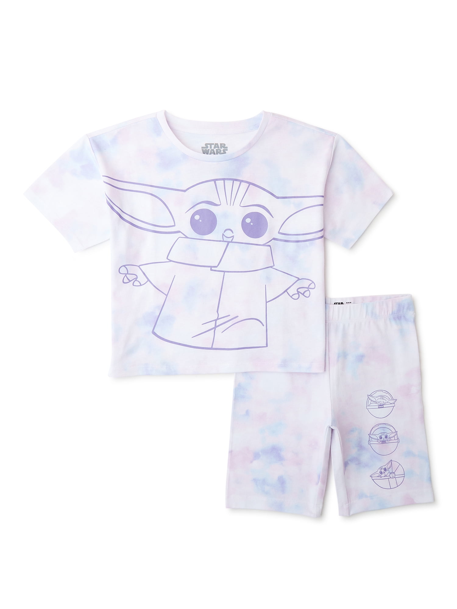 Star Wars Baby Yoda On The Chest Print Short Sleeve T-Shirt