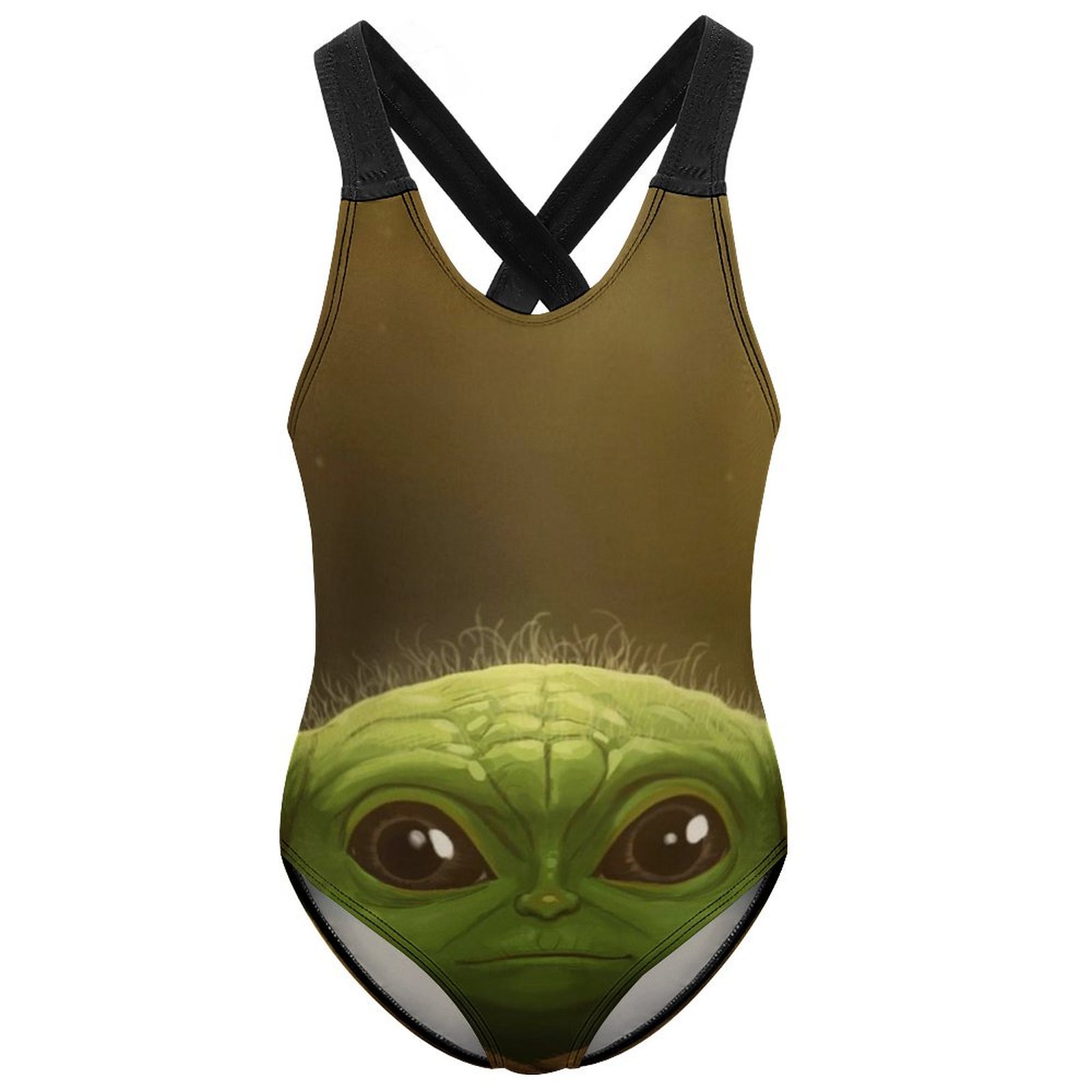Baby Yoda Grogu Children's Onepiece Swimsuit Girl's Summer Swimming