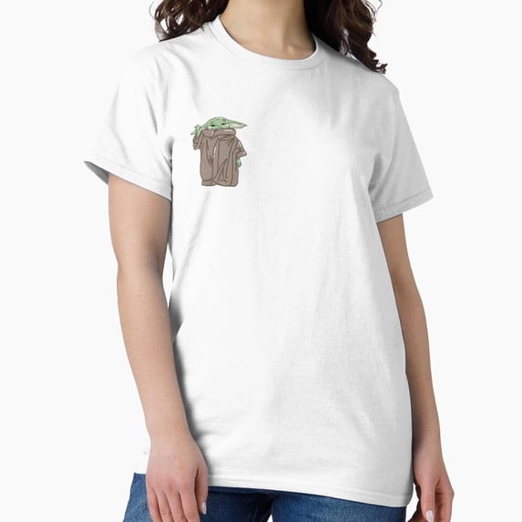 Baby Yoda Grogu Soft Pastel Watercolor Portrait Adorable Variant C T-Shirt