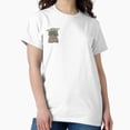 thumbnail image 1 of Baby Yoda Grogu with a Cup Adorable Sipping Soup Bone Broth Top T-Shirt, 1 of 4