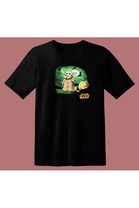 Baby Yoda Halloween Nights 80s T Shirt