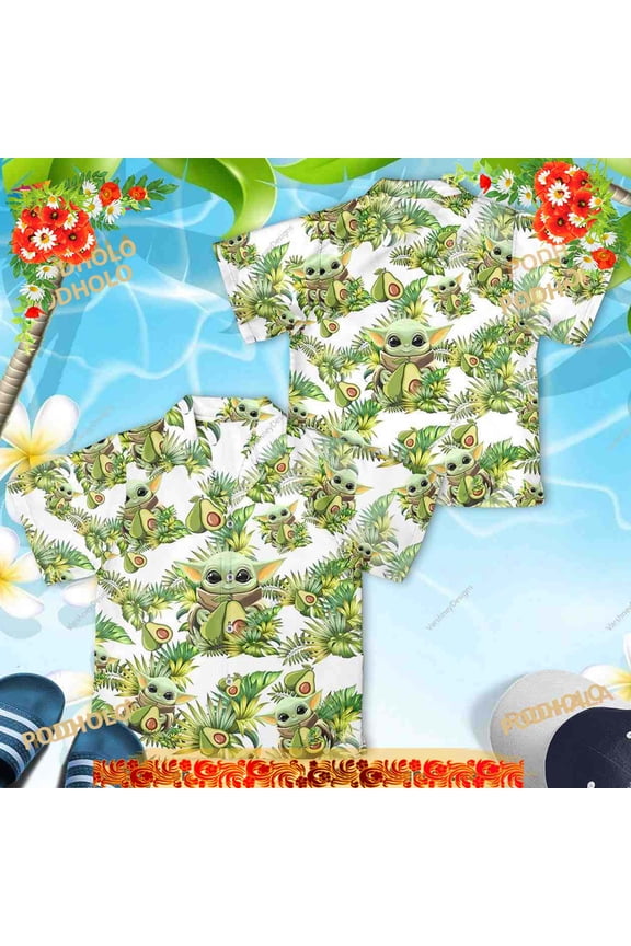 Baby Yoda Hawaiian Shirt, Star Wars Shirt