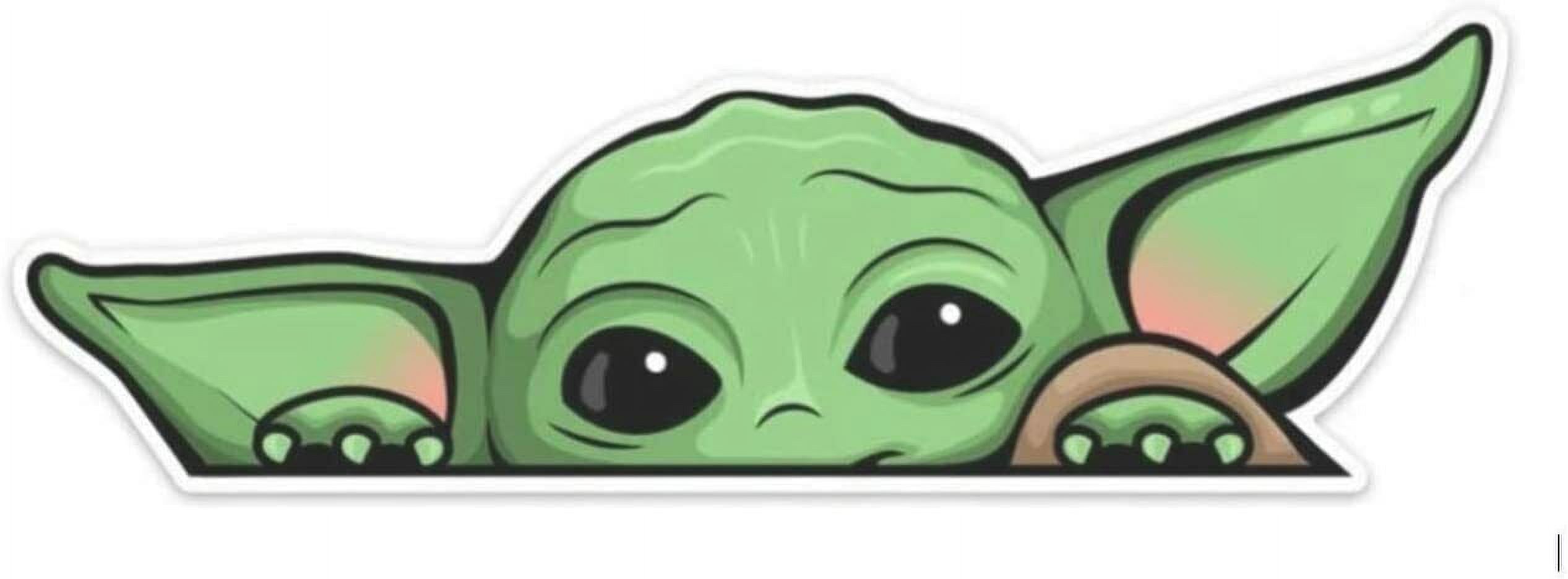 Baby Yoda Large 6" wide by 2" tall