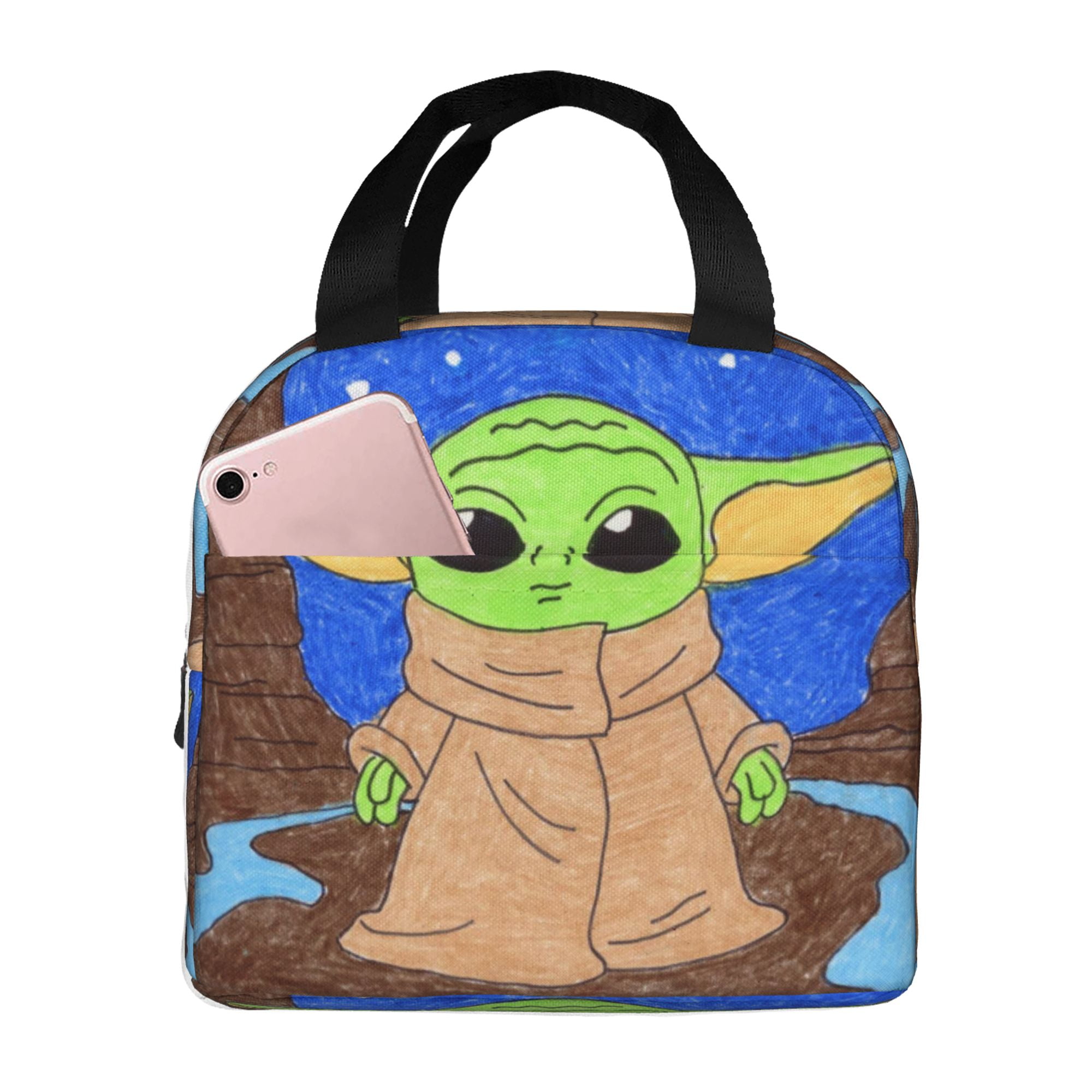 Baby Yoda Lunch Box Lunch Bag Reusable Insulated Lunch Box Meal Handbag