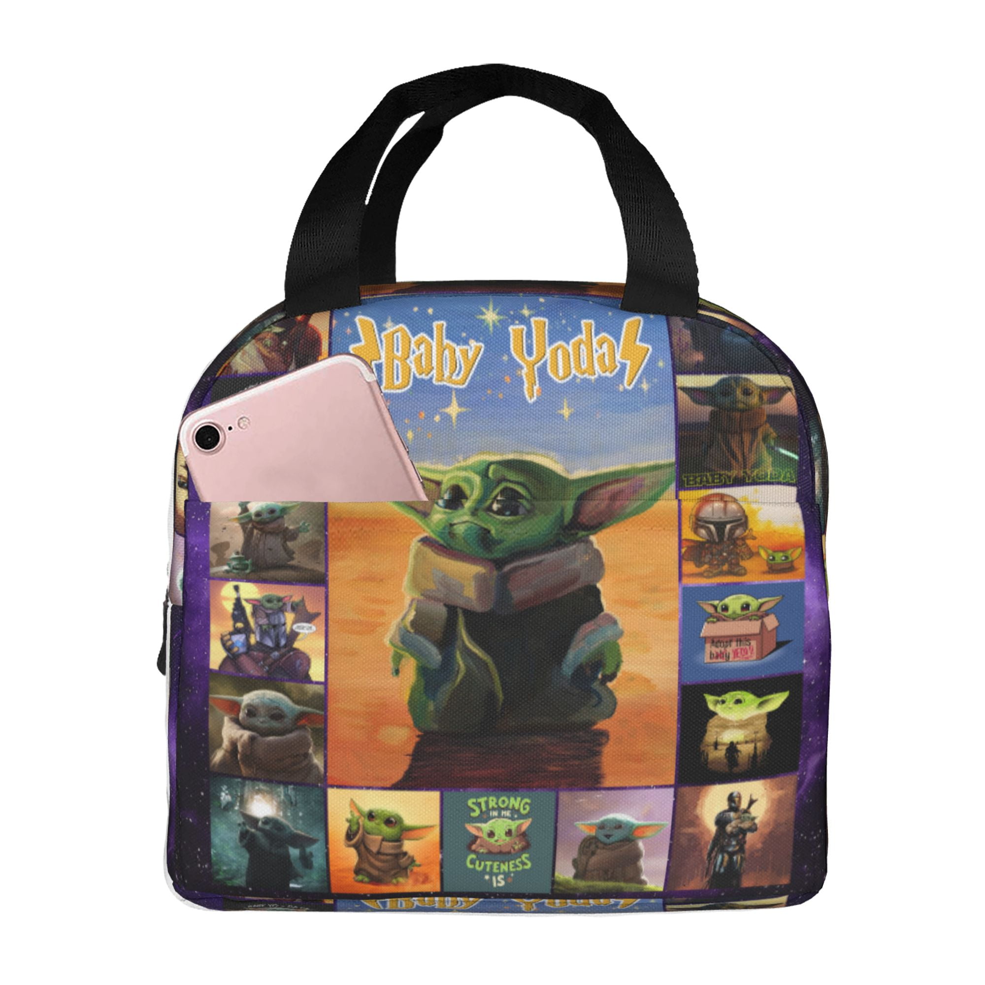 Baby Yoda Lunch Box Lunch Bag Reusable Insulated Lunch Box Meal Handbag