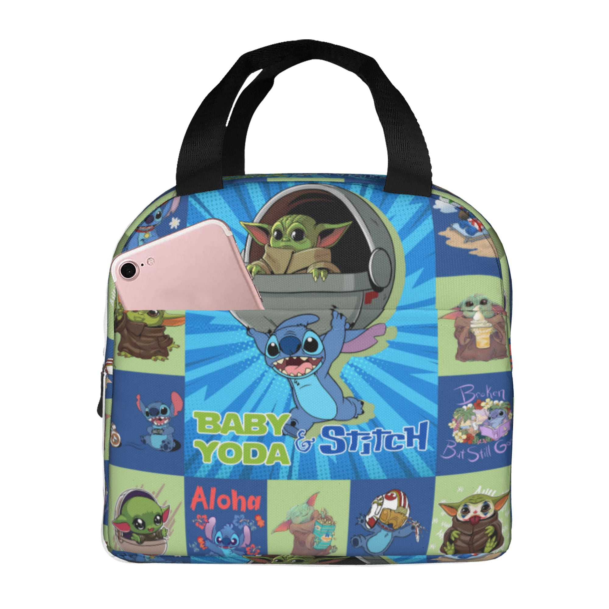Baby Yoda Lunch Box Lunch Bag Reusable Insulated Lunch Box Meal Handbag