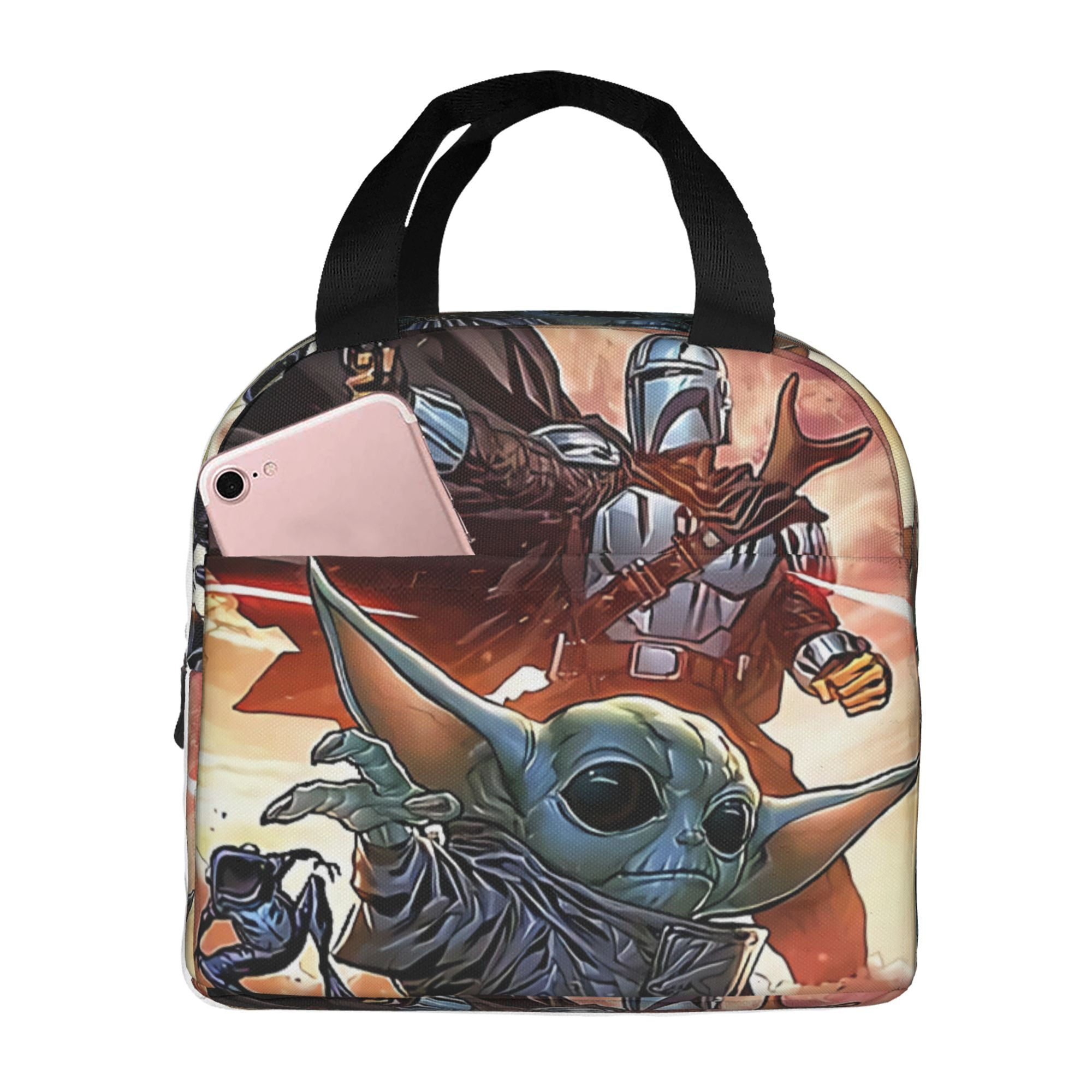 Baby Yoda Lunch Box Lunch Bag Reusable Insulated Lunch Box Meal Handbag