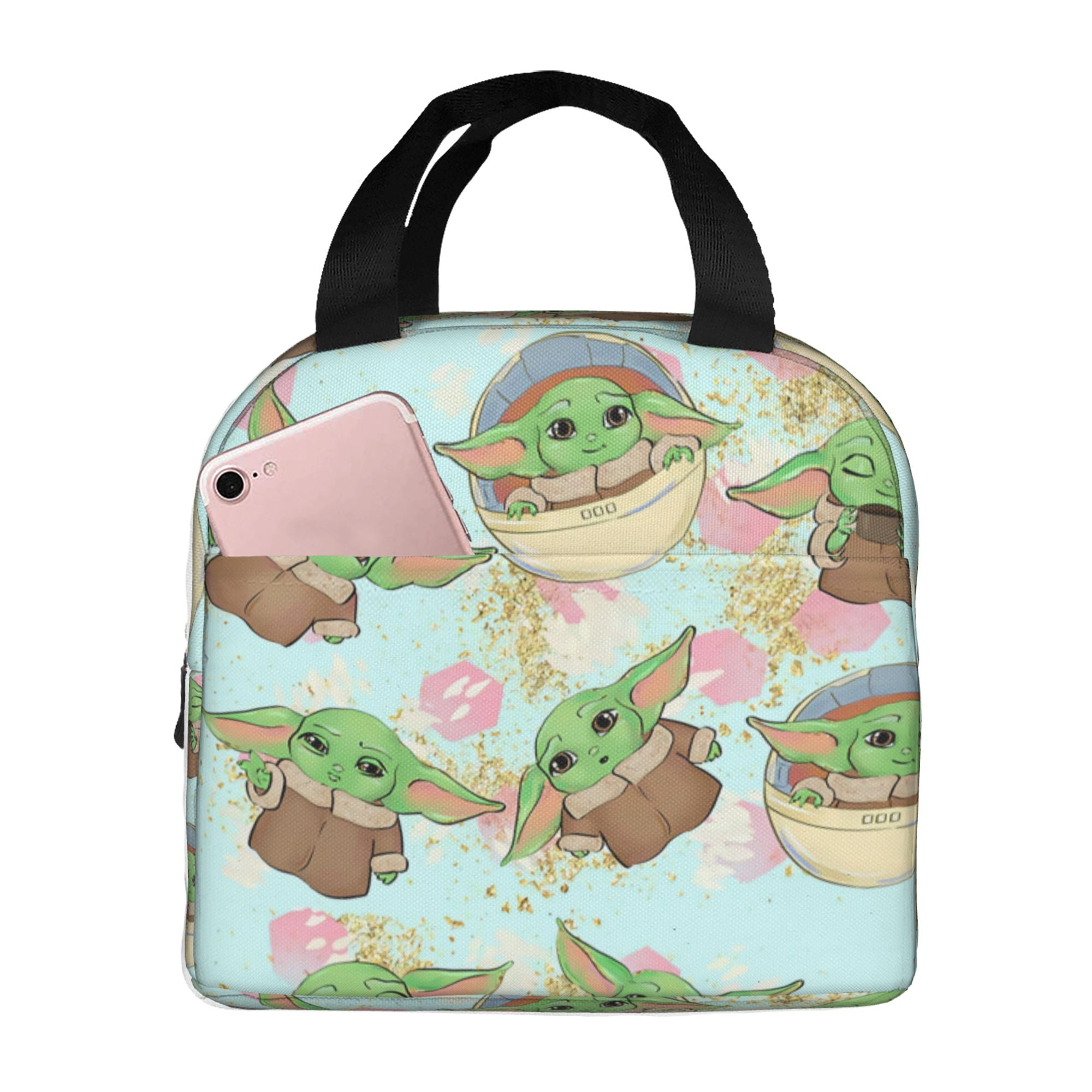 Baby Yoda Lunch Box Lunch Bag Reusable Insulated Lunch Box Meal Handbag