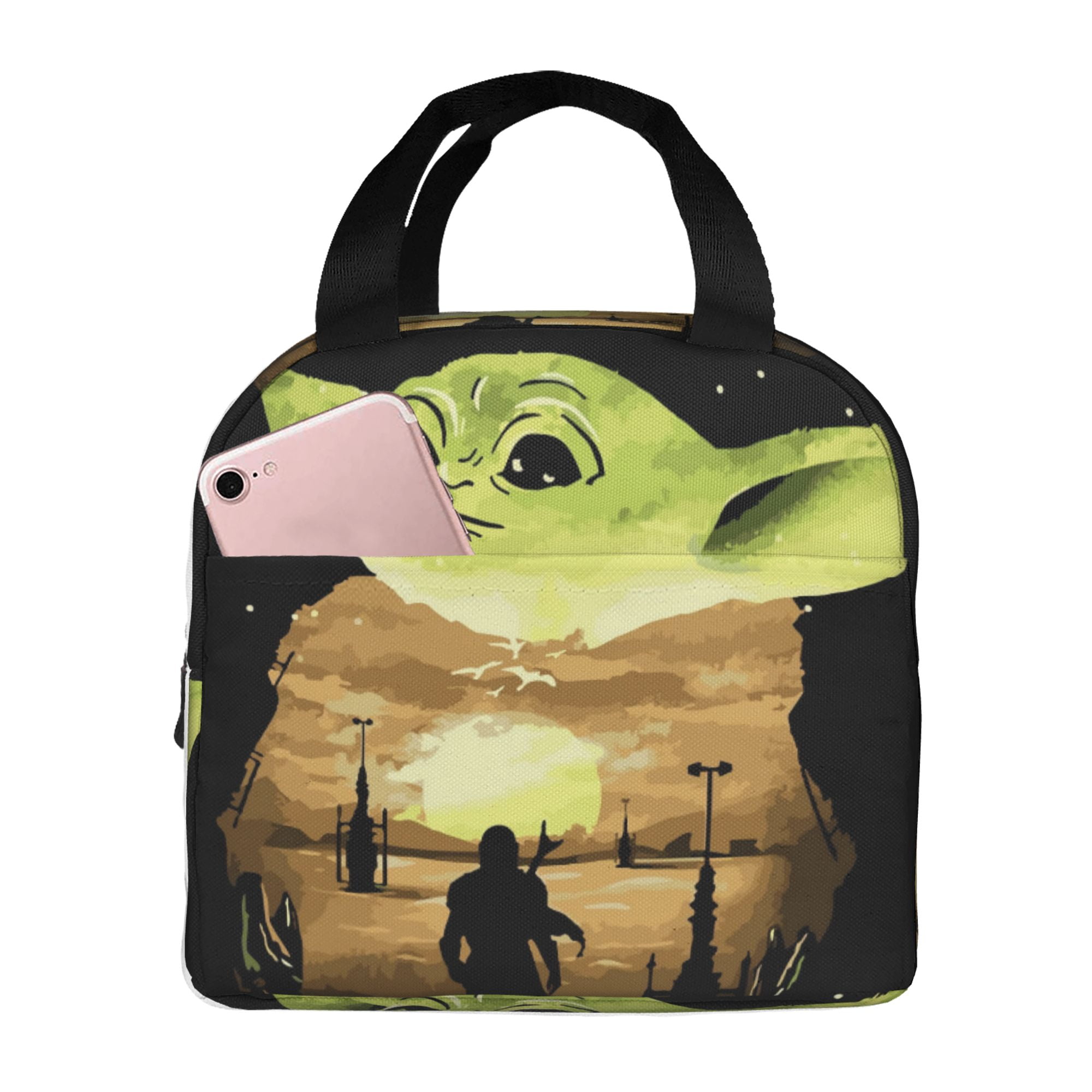 Baby Yoda Lunch Box Lunch Bag Reusable Insulated Lunch Box Meal Handbag