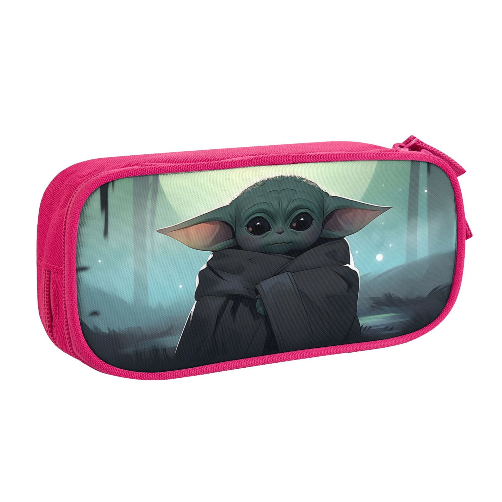 Baby Yoda Pencil Case with Zipper, Big Capacity Pen Pouch Large Storage
