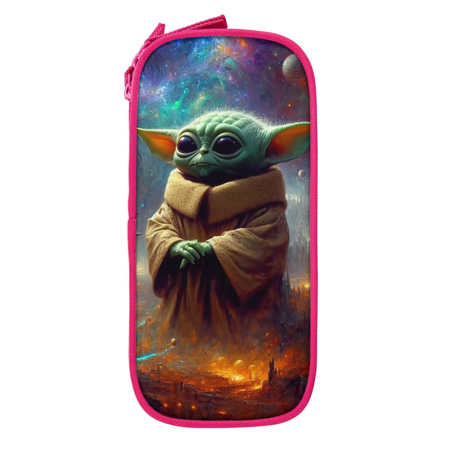 Baby Yoda Pencil Case with Zipper, Big Capacity Pen Pouch Large Storage