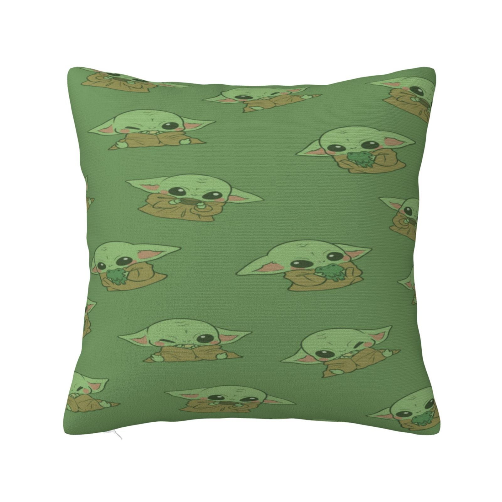 Baby Yoda Pillow Case Anime Covers Living Room Sofa Home Decor