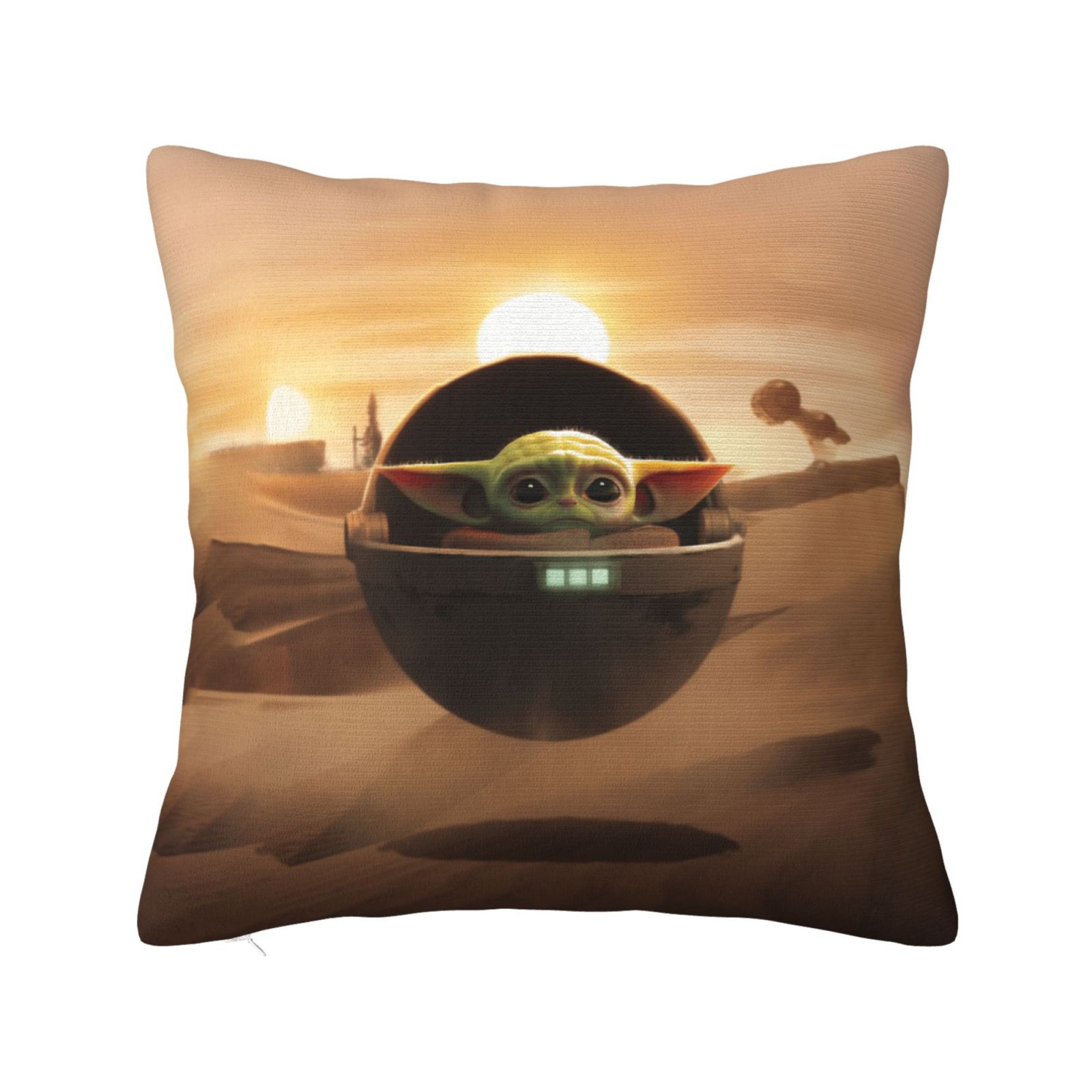 Baby Yoda Pillow Case Anime Covers Living Room Sofa Home Decor