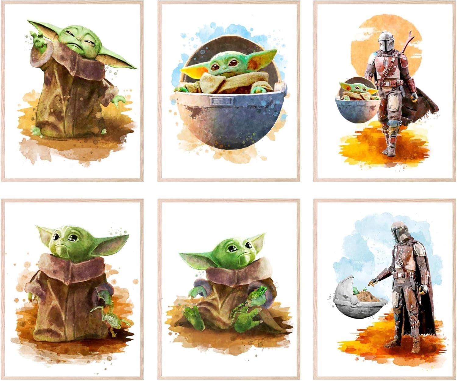 Baby Yoda Poster - Baby Yoda Room Decor, Star Wars Wall Decor, Baby ...
