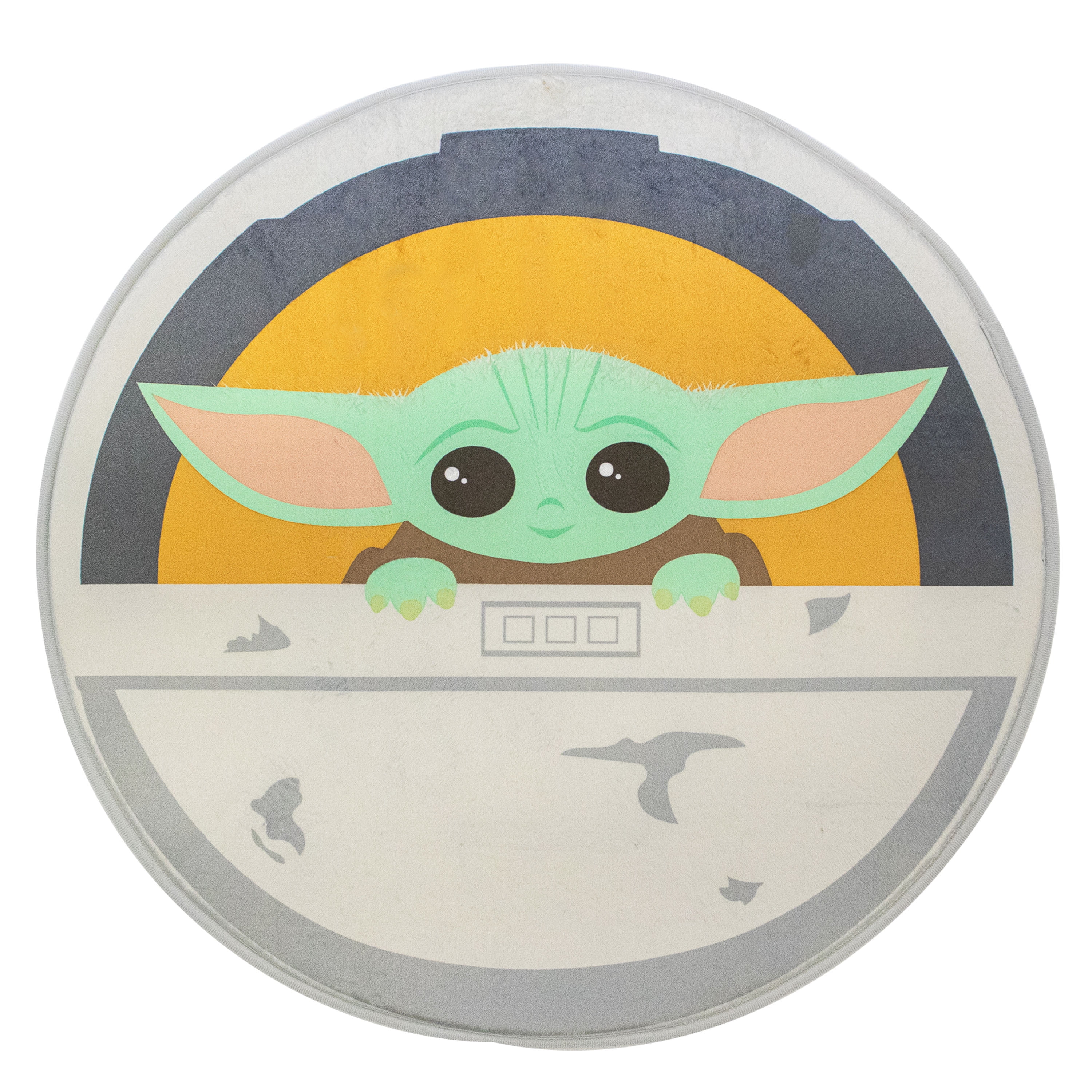 Yoda Rug Baby Yoda Round Kids Skid-Resistant Foam Bath Rug, 23 x 23, Microfiber ...