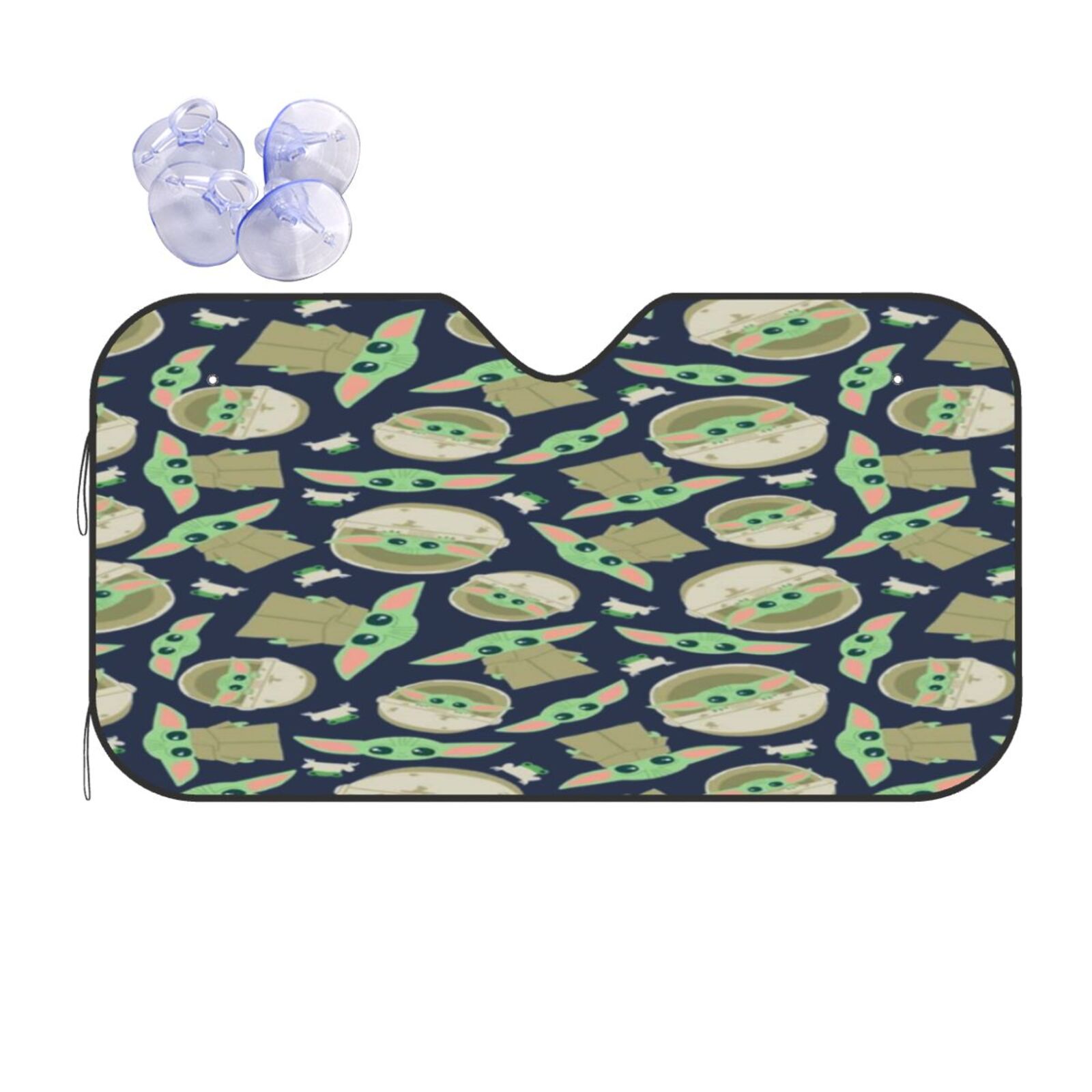 Baby Yoda Sunshade Car Windshield Cute Cartoon Sun Shade for Trucks SUV