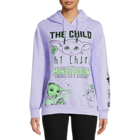 Baby Yoda The Child Juniors Hooded Sweatshirt