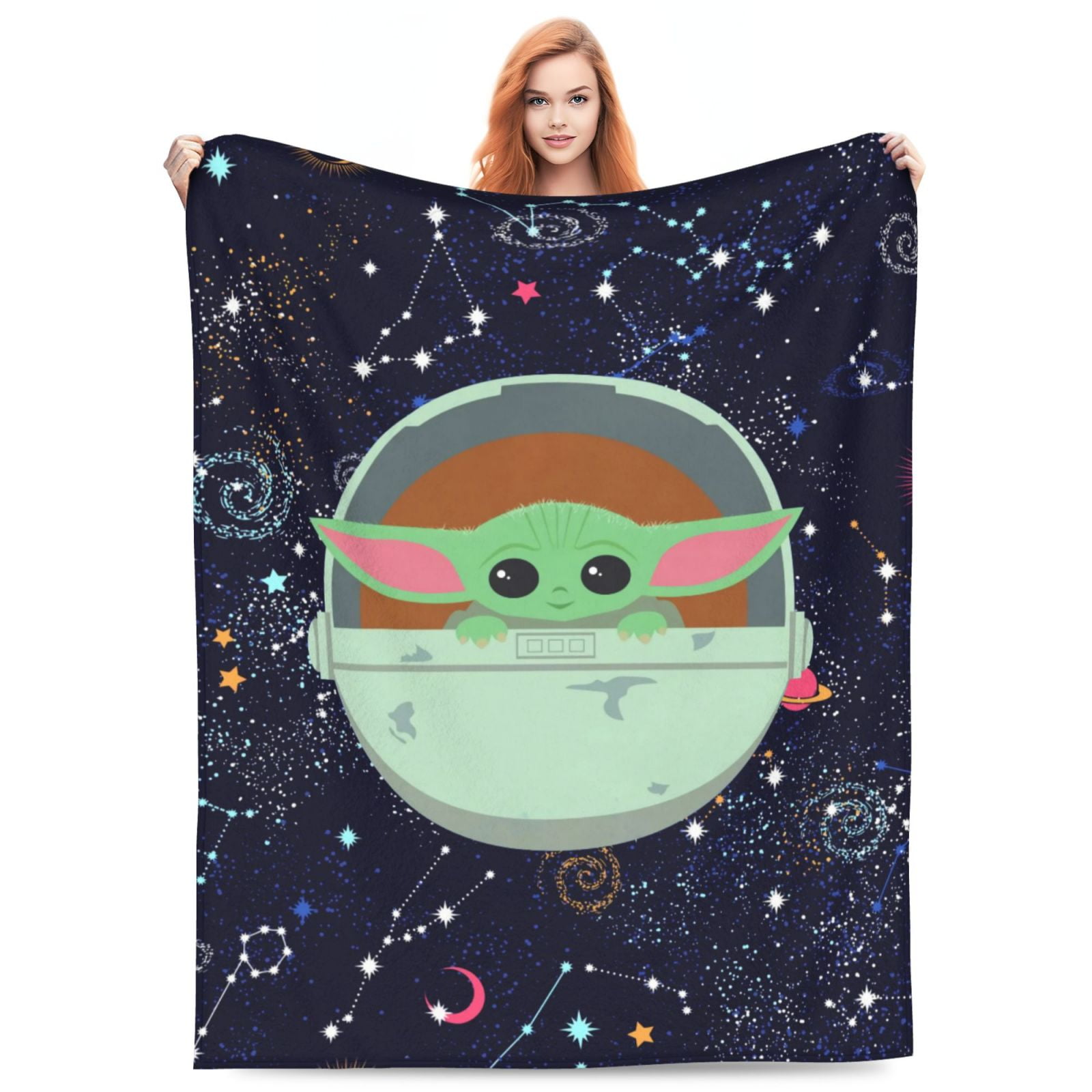 Baby Yoda Throw Blanket Couch Bed Sofa Soft Lightweight Warm