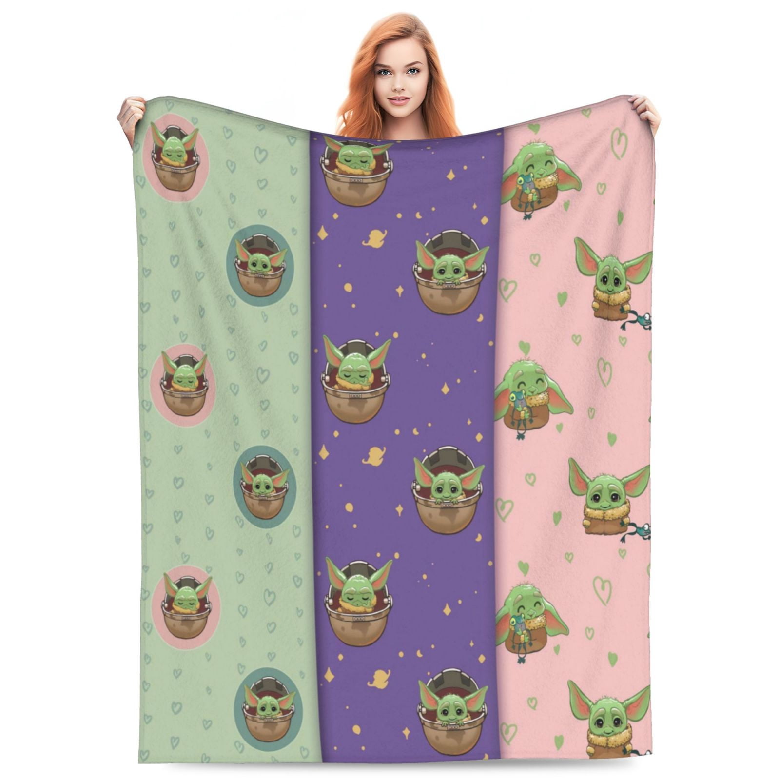 Baby Yoda Throw Blanket Couch Bed Sofa Soft Lightweight Warm Cozy