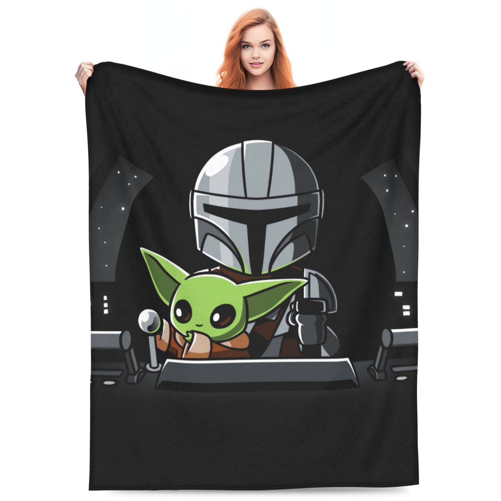 Baby Yoda Throw Blanket Couch Bed Sofa Soft Lightweight Warm Cozy