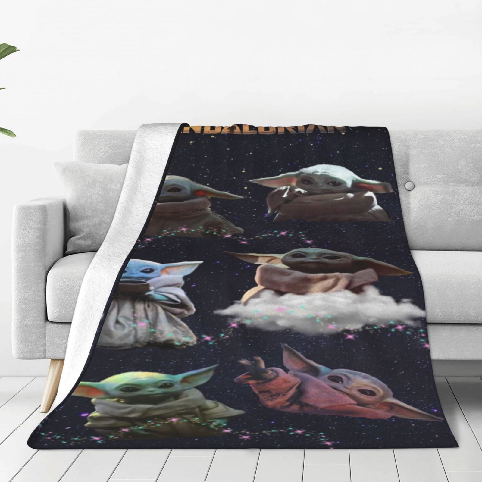 Baby-Yoda Throw Blanket Flannel Microfiber Bedspread Home Decor All ...