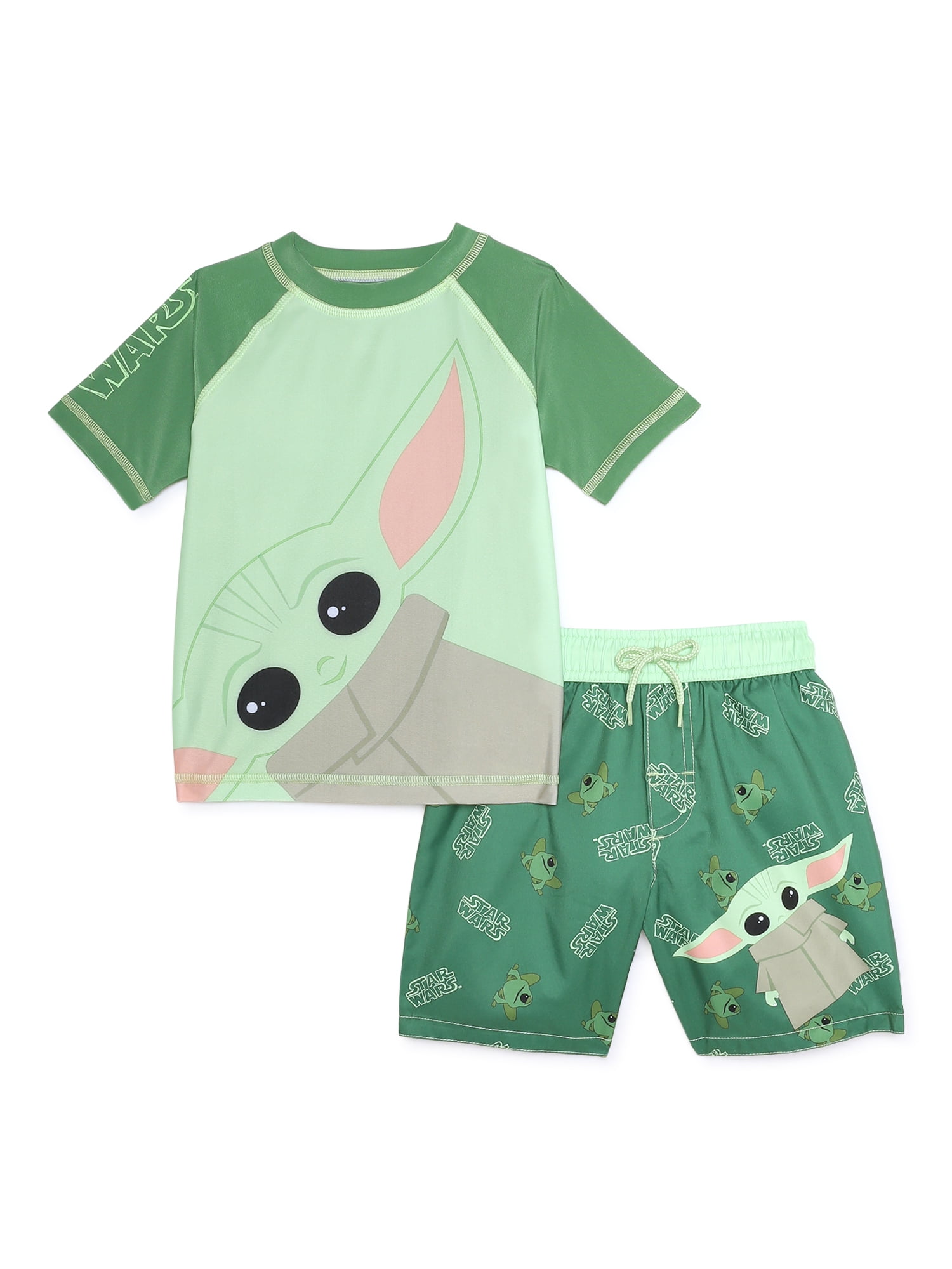 Baby Yoda Toddler Boy Swim Set, 2Piece, Sizes 2T4T
