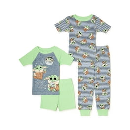 Star Wars The Mandalorian Baby Yoda Boys 4 Piece Cotton Pajamas Set 2T Walmart
