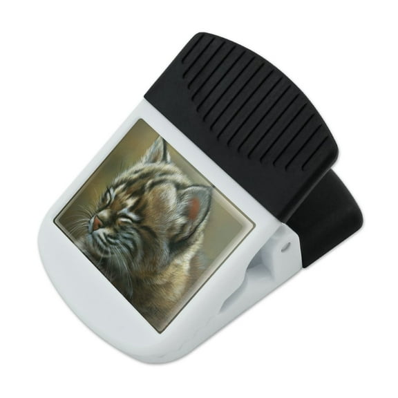 Baby Young Bobcat Kitten Refrigerator Fridge Magnet Magnetic Hanging Hook Note Snack Clip