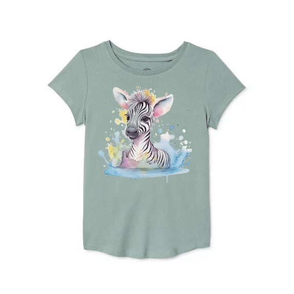 Baby Zebra Graphic T-Shirt for Girls Size 6-7