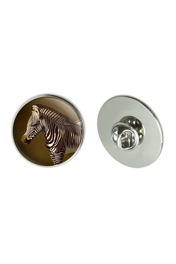 Baby Zebra Young Foal Metal 1.1" Tie Tack Hat Lapel Pin Pinback