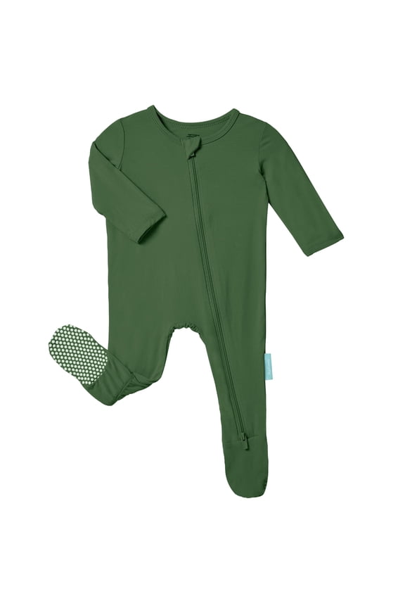 Baby Zipper Footie Pajamas, Supersoft Bamboo Rayon Baby Footed Pjs Boy Girl 0-3-6-9-18-24 Month Coverall Sleepers