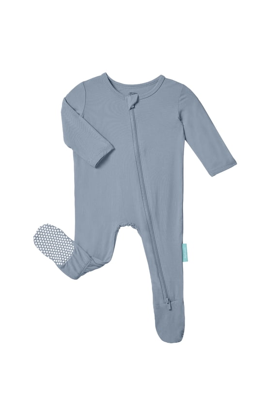Baby Zipper Footie Pajamas, Supersoft Bamboo Rayon Baby Footed Pjs Boy Girl 0-3-6-9-18-24 Month Coverall Sleepers