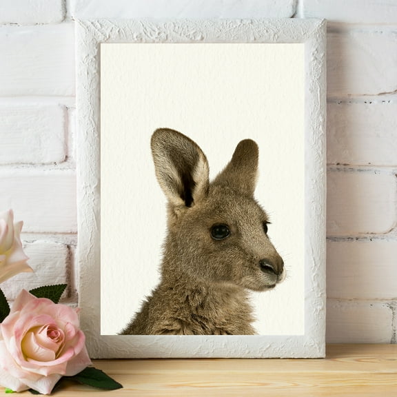Baby Zoo Kangaroo - Nursery Wall Décor Farm Baby Animal Art Print
