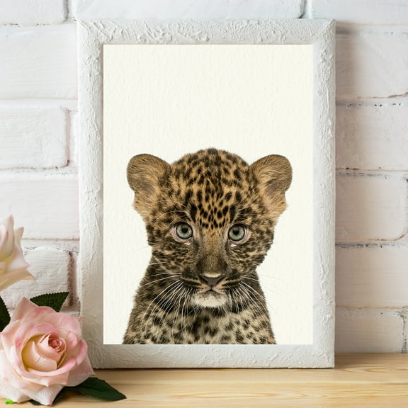 Baby Zoo Leopard - Nursery Wall Décor Farm Baby Animal Art Print
