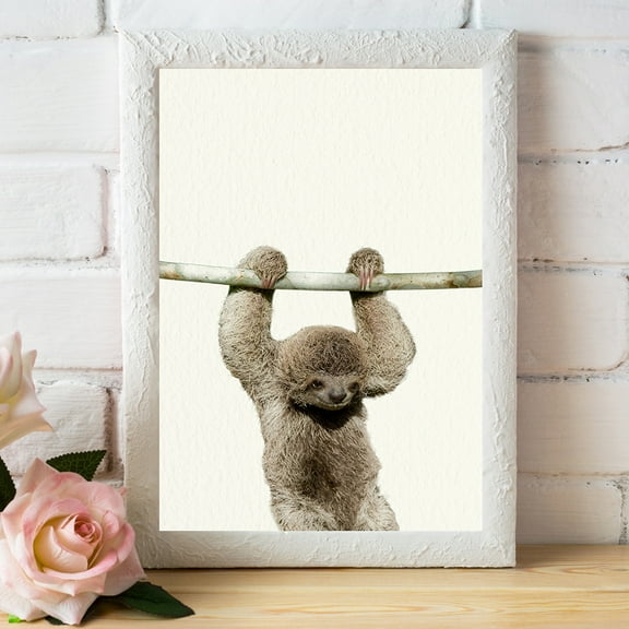 Baby Zoo Sloth - Nursery Wall Décor Farm Baby Animal Art Print